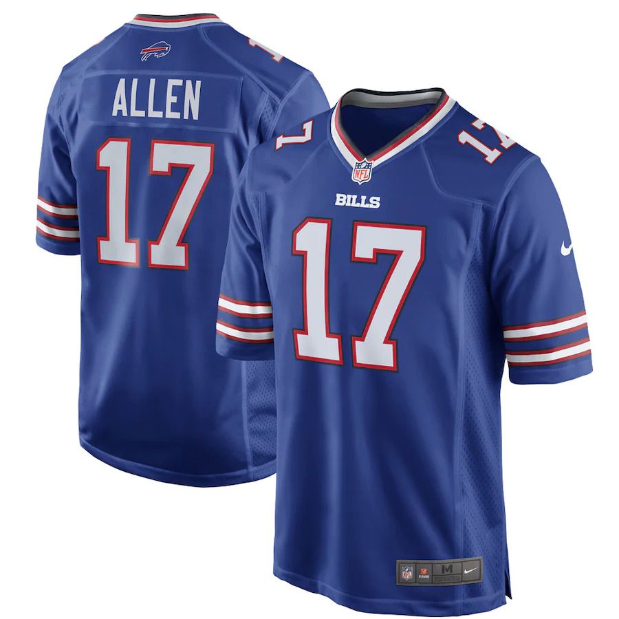 Men Buffalo Bills 17 Josh Allen Nike Royal Game Player NFL Jersey